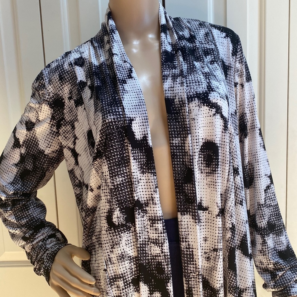 Grace Womens L Open Front Cardigan